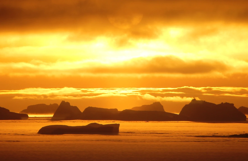 Antarctic sunset