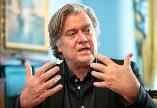 US President Donald Trump is facing a "coup", former White House chief strategist Steve Bannon says.