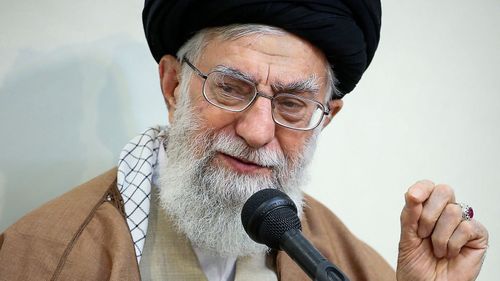 Supreme Leader Ayatollah Ali Khamenei speaks in a meeting, in Tehran. (AP)