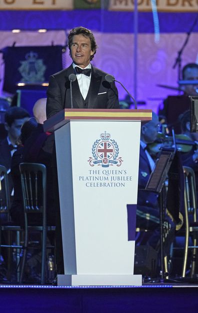 Tom Cruise at the Queen's Platinum Jubilee event
