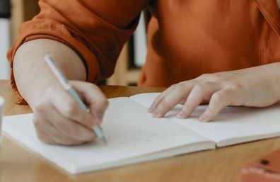 Woman writing letter