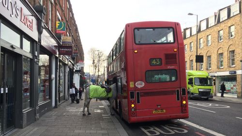 Horse captured ‘catching a bus’ in London