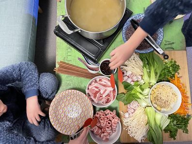 Even DIY soup can be served up while sitting on the couch. 