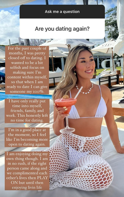 Love Island's Tina Provis speaks about break up with Mitch Hibberd.