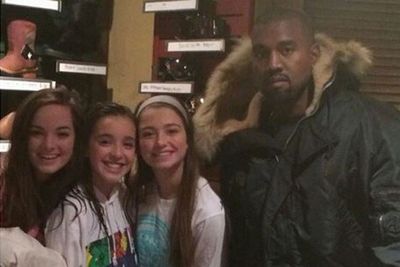 @teamkanyedaily posted some Instagram pics of Kim and Kanye during off-the-slopes downtime.<br/><br/>"Kanye with fans in Park City, Utah today."