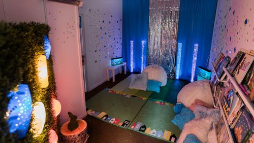 Children will be able to access a sensory room containing a fish tank and led-lit equipment.(Claire Elise Photography)