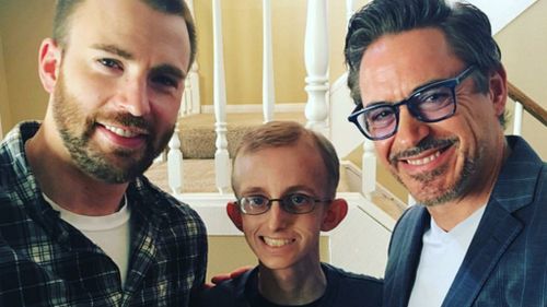 Avengers stars Robert Downey Jr, Chris Evans and Gwyneth Paltrow surprise super fan fighting leukaemia