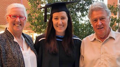 Jana Pittman and her mum, who had shingles.