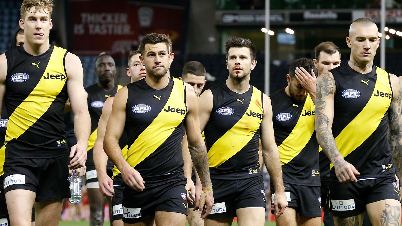 Richmond look dejected after losing to the Suns