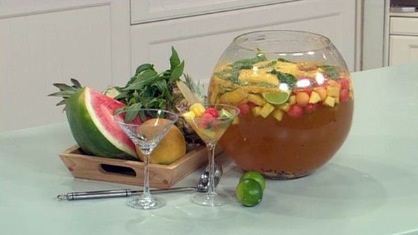 Tropical fruit sangria