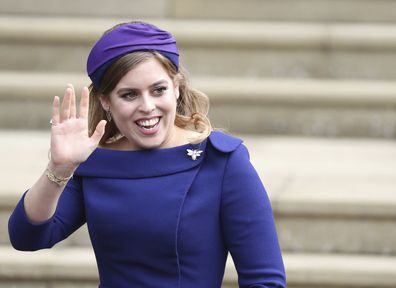 Princess Beatrice pictured at the wedding of Princess Eugenie and Jack Brooksbank in 2018