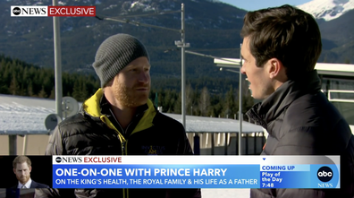 Prince Harry interview with Will Reeve during the Invictus Games One Year to Go event in Whistler, February 2024