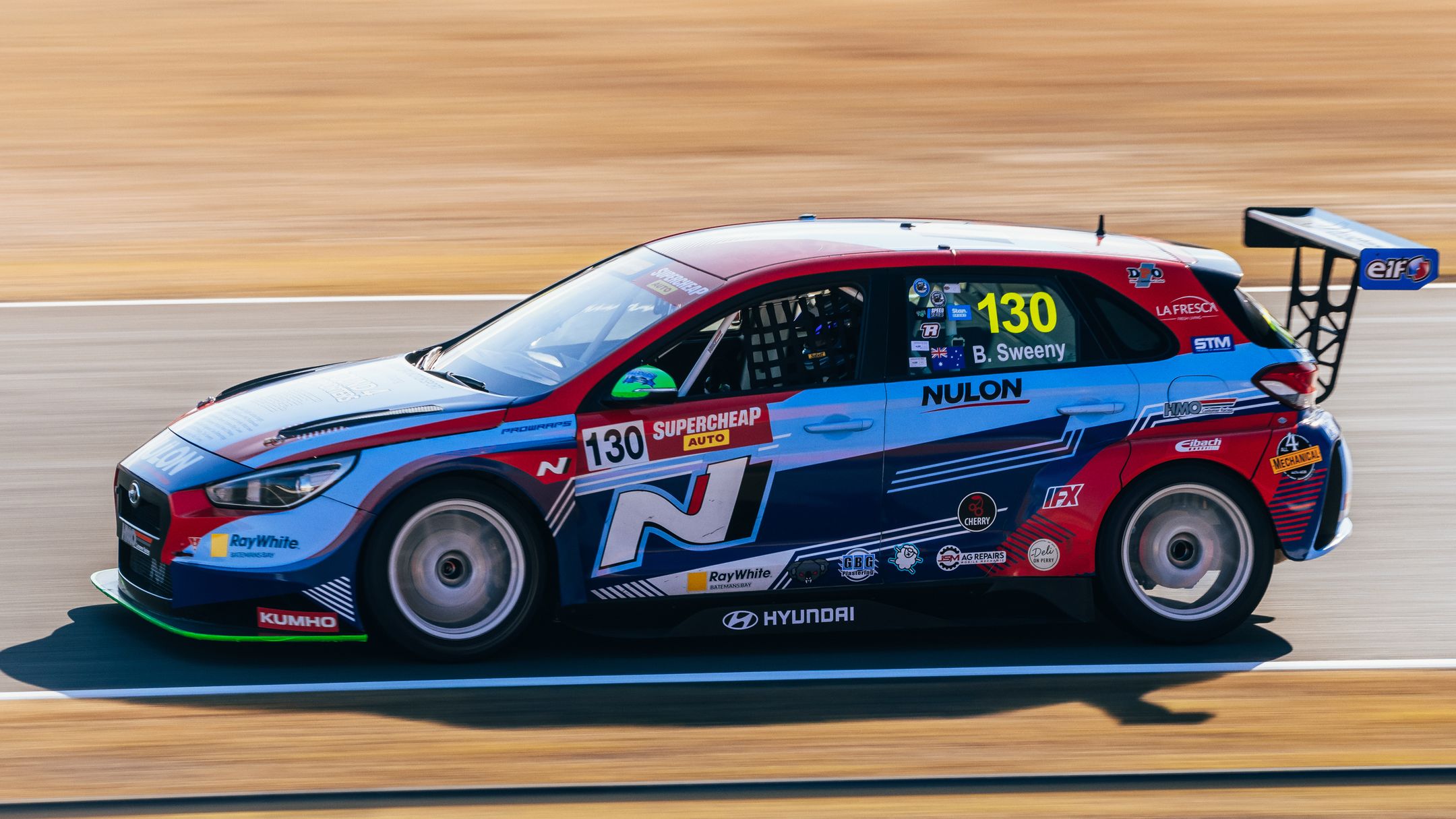 Bailey Sweeny was lucky not to go point-less in race one at Queensland Raceway.