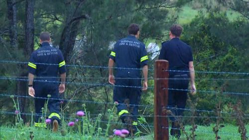 The search resumes for a missing man near Marys Creek Road after his vehicle was swept away with him inside. 