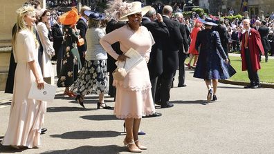 Oprah Winfrey was at the Windsor Castle wedding of Meghan and Prince Harry.