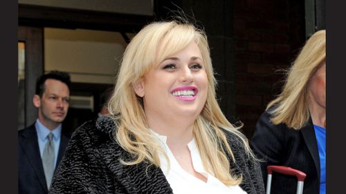 Actress Rebel Wilson leaves the Supreme Court in Melbourne, Friday, May 19, 2017. (AAP)