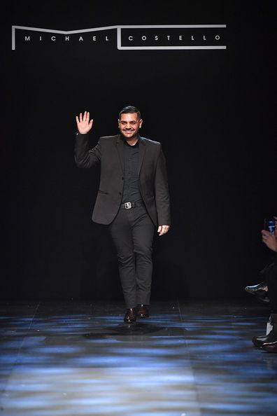 Fashion designer Michael Costello walks the runway at the Michael Costello show during, New York Fashion Week Fall Winter 2017-2018 on February 9, 2017 in New York City.