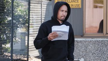 SMH: A-League MacCarthur FC player Kearyn Baccus leaves Campbelltown Police Station with charges relating to alleged betting fraud. Friday 17, May 2024 photo: Oscar Colman