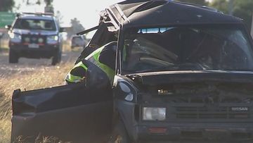 A woman is fighting for her life after a fatal crash in Dalby