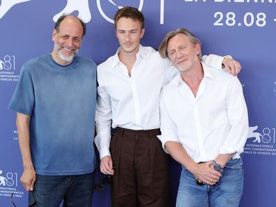 Luca Guadagnino, Drew Starkey, and Daniel Craig