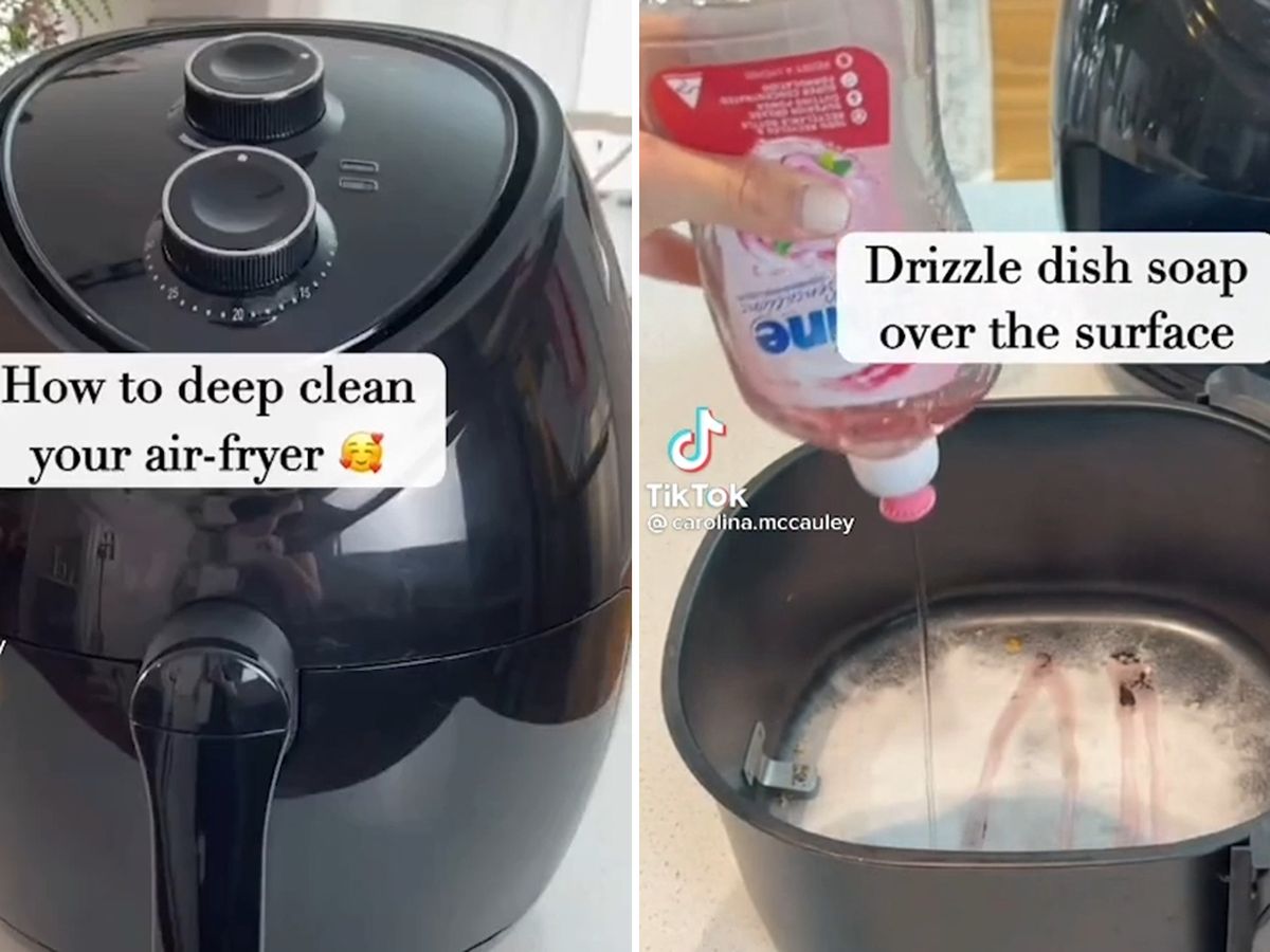 How to clean baked-on grease from an air fryer basket - Quora