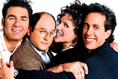 <B>When it finished:</B> 1998.<br/><br/><B>Why it sucked:</B> This notorious final episode ends with Jerry Seinfeld and friends being thrown into jail for all their awful behaviour over the years, with the people they've mistreated giving damning testimony against them. It's all awfully contrived, though the finale was redeemed in 2009 when the <I>Seinfeld</I> cast unofficially reunited for a special <I>Curb Your Enthusiasm</I> storyline which gave the series the sign-off it deserved.