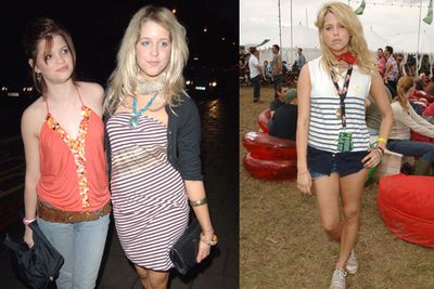 Left: With sister Pixie at the Paris Hilton Fragrance Launch in London.<br/><br/>Right: Aged 17 at the V Festival in Chelmsford, UK, in August 2006.<br/><br/>All images: Getty/Splash. Author: Adam Bub