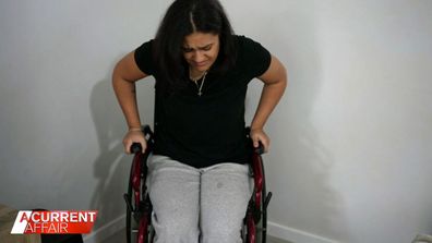 Young mum,  Drew Khan, said at times the pain is so unbearable she's forced into a wheelchair.