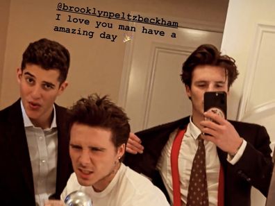 Cruz Beckham and Brooklyn Beckham