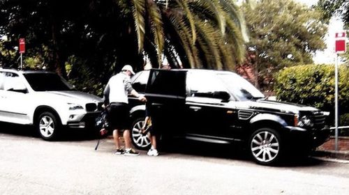 A car is parked in a 'No stopping' zone at Scots College.