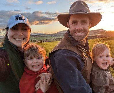 Stephanie Trethewey and her family.