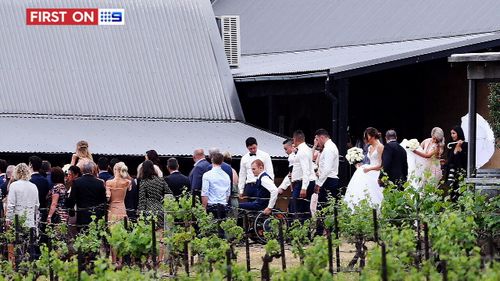 The ceremony was held in the Hunter Valley. (9NEWS)