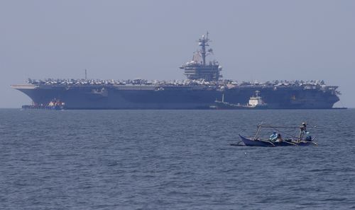 The US military maintain frequent patrols of the South China Sea in an attempt to keep China's territorial ambitions at bay. (AAP)
