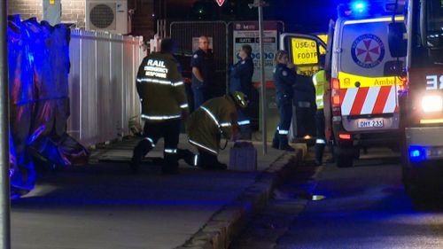 A man has died after he becoming caught between a train and the platform at a Sydney station.