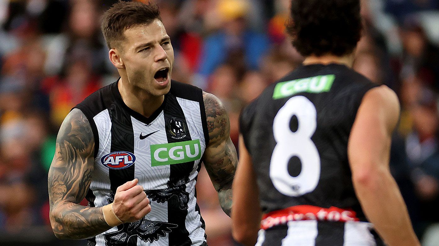 Jamie Elliott stars with six-goal haul in comeback match as Collingwood beats Adelaide in thriller