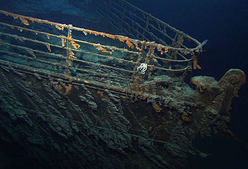 Bow of wreck of RMS Titanic (National Oceanic and Atmospheric Administration)