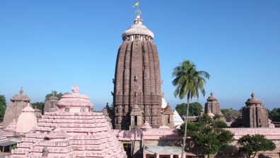 Jagannath Mandir Temple in Puri. Orissa. India