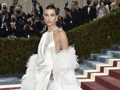 Hailey Bieber attends 2022 Met Gala