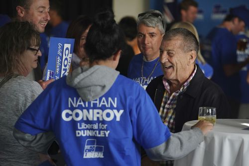 Former Victorian premier Jeff Kennett is seen at the  Liberal Party Function in Frankston on  Saturday  2 March 2024. Photo THE AGE/ LUIS ENRIQUE ASCUI
