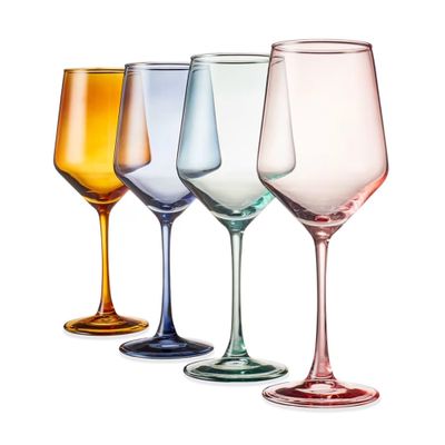 4 Spectrum Wine Glasses: $16.00