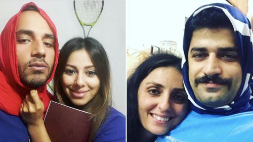 Iranian men don hijabs in solidarity with women