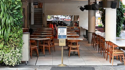 The Brisbane CBD company is empty due to the blockade of the city.