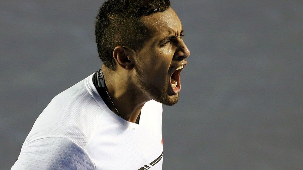 Kyrgios gives Djokovic the Mexican wave