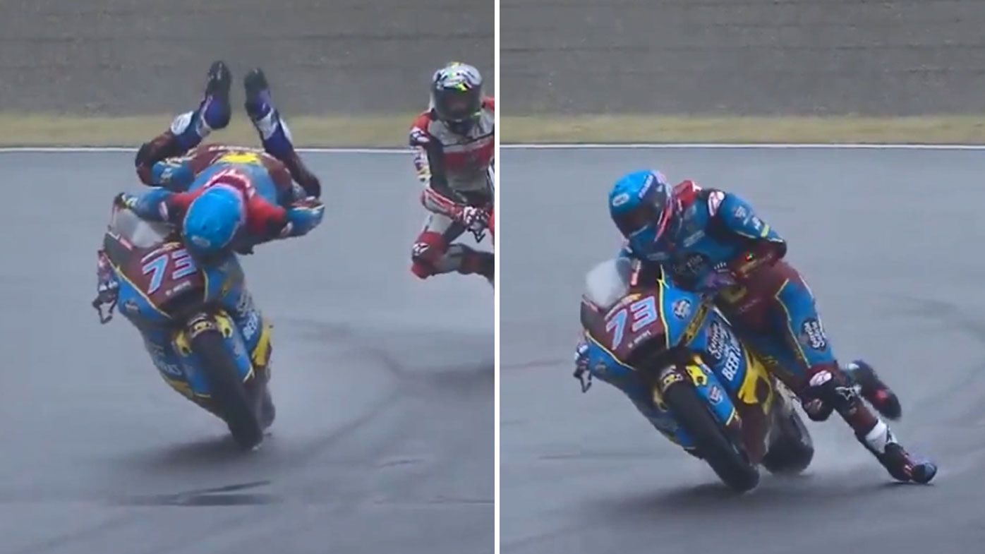 Alex Marquez makes a stunning save