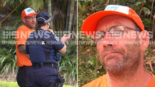 One Nation volunteer Mark says a voter spat at him. (9NEWS)