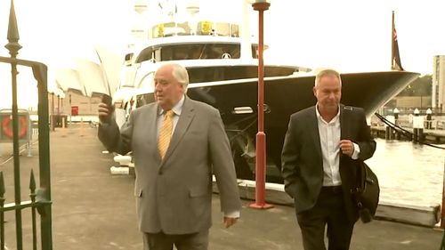 Clive Palmer boat Australia Sydney Harbour