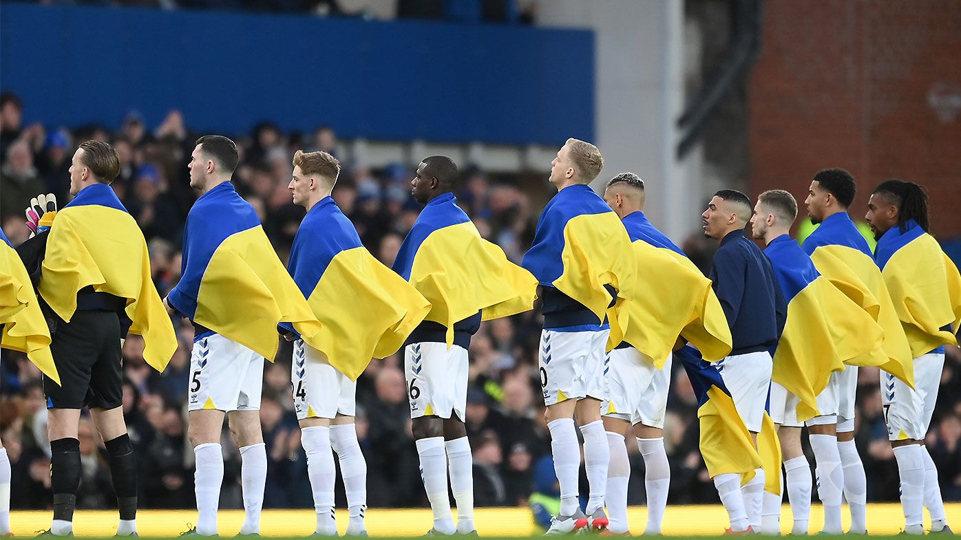 Everton's heartfelt tribute leaves Ukrainian Man City star Oleksandr Zinchenko in tears