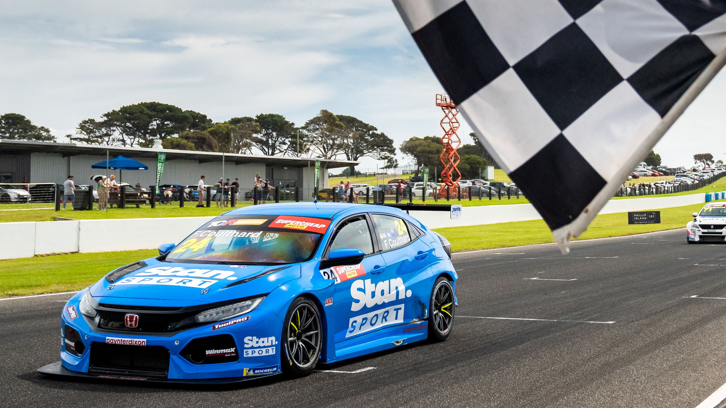 Fabian Coulthard took two wins in the Stan Sport-backed Honda at Phillip Island in 2022.