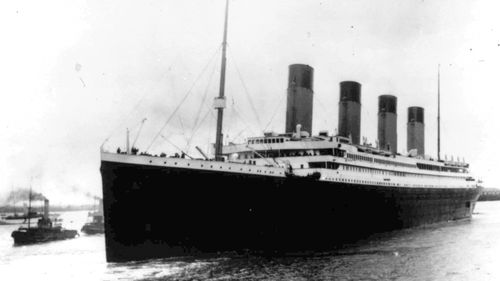The Titanic leaves Southampton, England, on her maiden voyage, April 10, 1912.