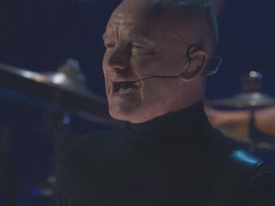 Sting performs at the FireAid Benefit Concert